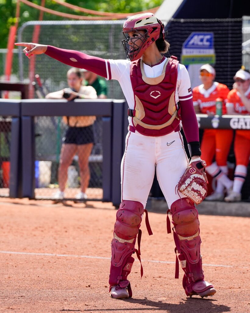 woman softball player
